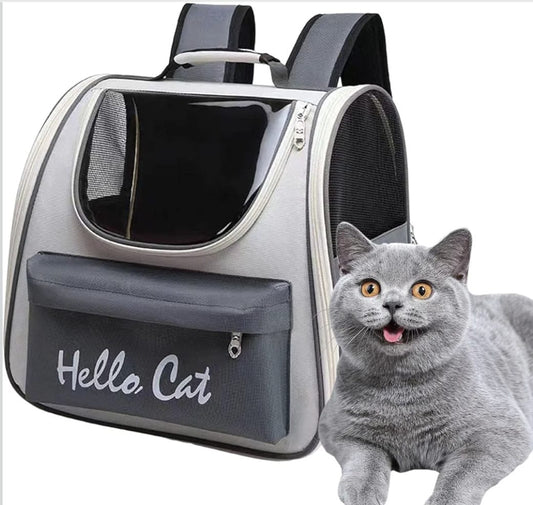 0-7.5kg Cat Outdoor Carrier Bag Breathable Portable Cat Backpack Travel Transparent Bag for Cats Dogs Carrying Pet Supplies 