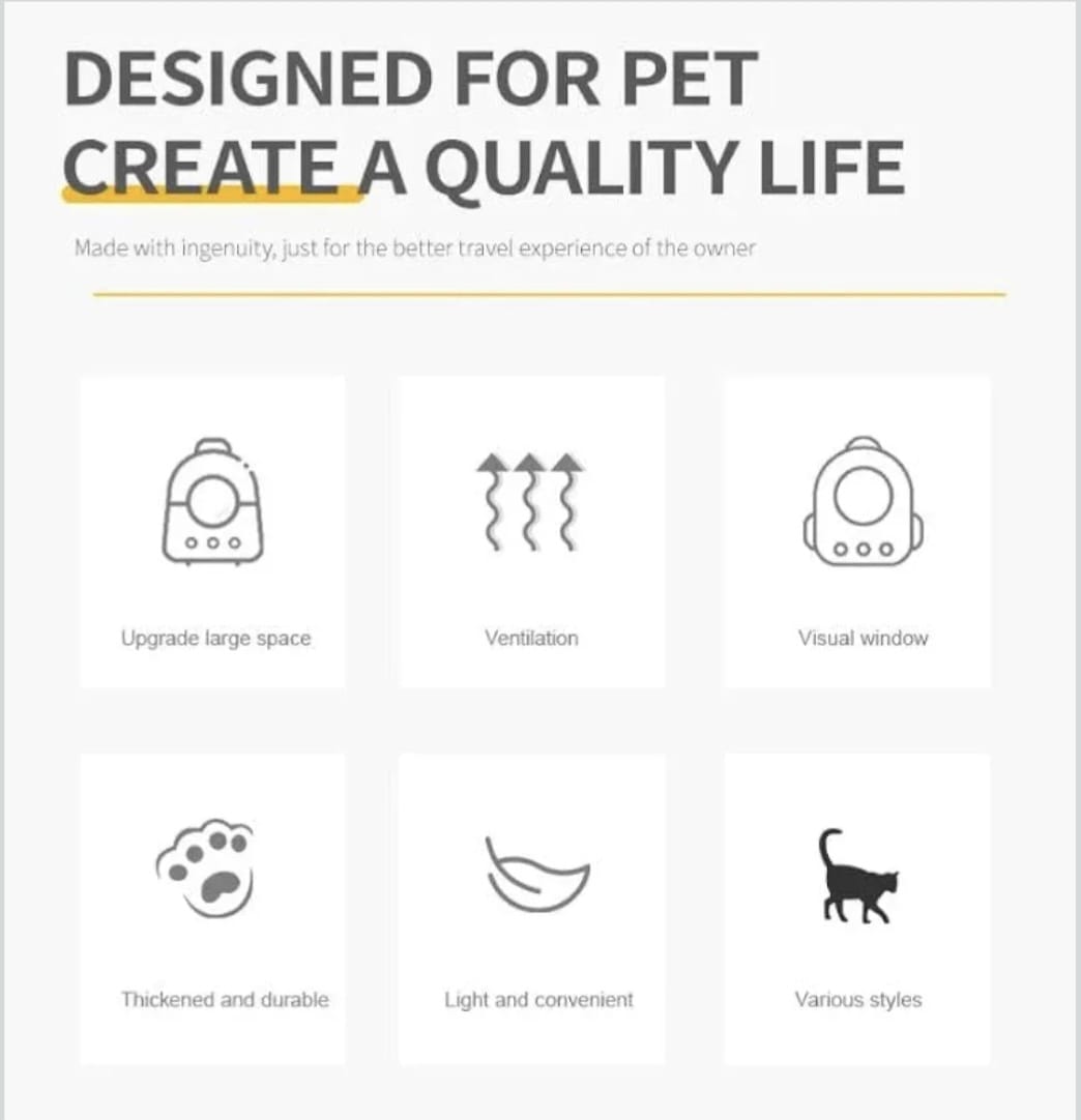 0-7.5kg Cat Outdoor Carrier Bag Breathable Portable Cat Backpack Travel Transparent Bag for Cats Dogs Carrying Pet Supplies 