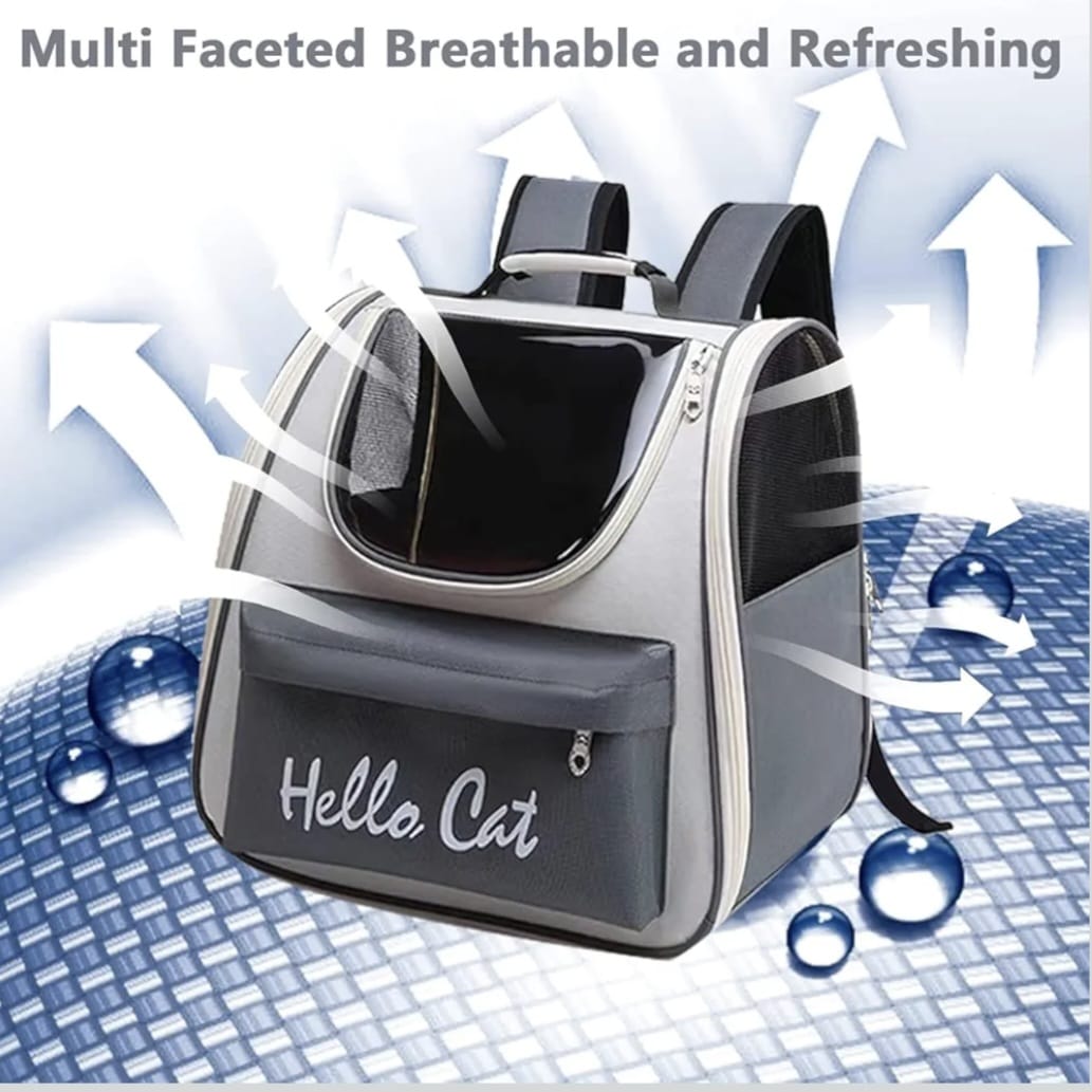 0-7.5kg Cat Outdoor Carrier Bag Breathable Portable Cat Backpack Travel Transparent Bag for Cats Dogs Carrying Pet Supplies 