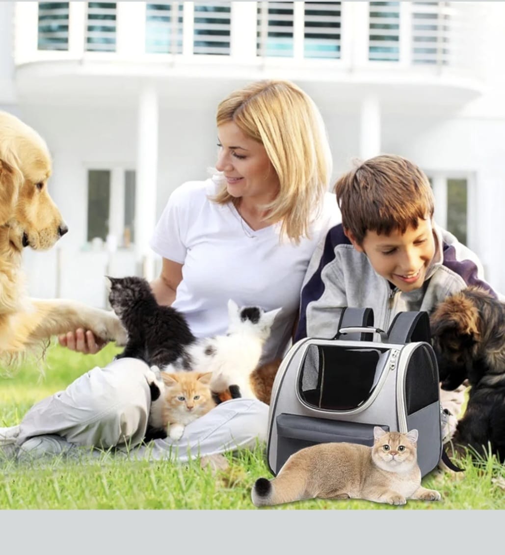 0-7.5kg Cat Outdoor Carrier Bag Breathable Portable Cat Backpack Travel Transparent Bag for Cats Dogs Carrying Pet Supplies 