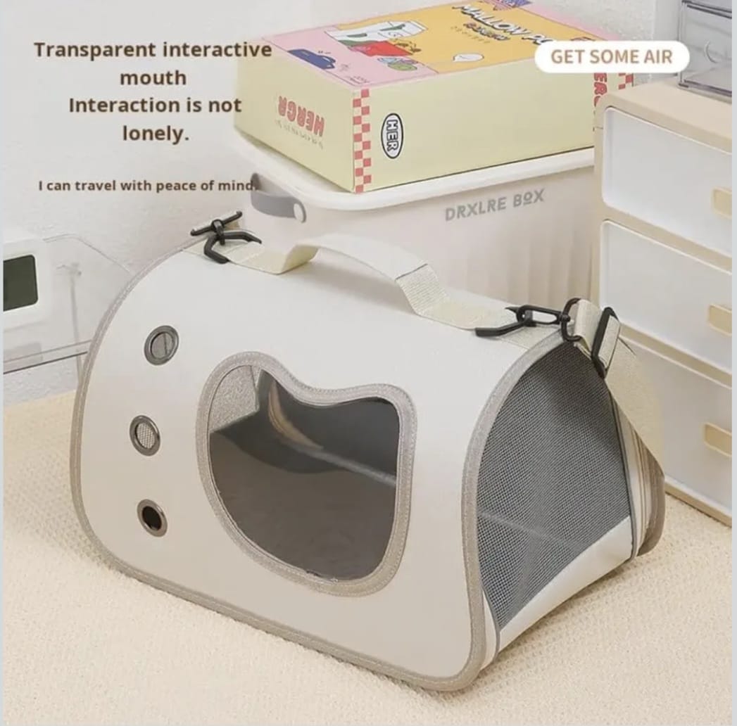 Cat Backpack Carrier, Breathable Cat Carrier Large Space Bubble Pet Backpack for Kitty Small Dog