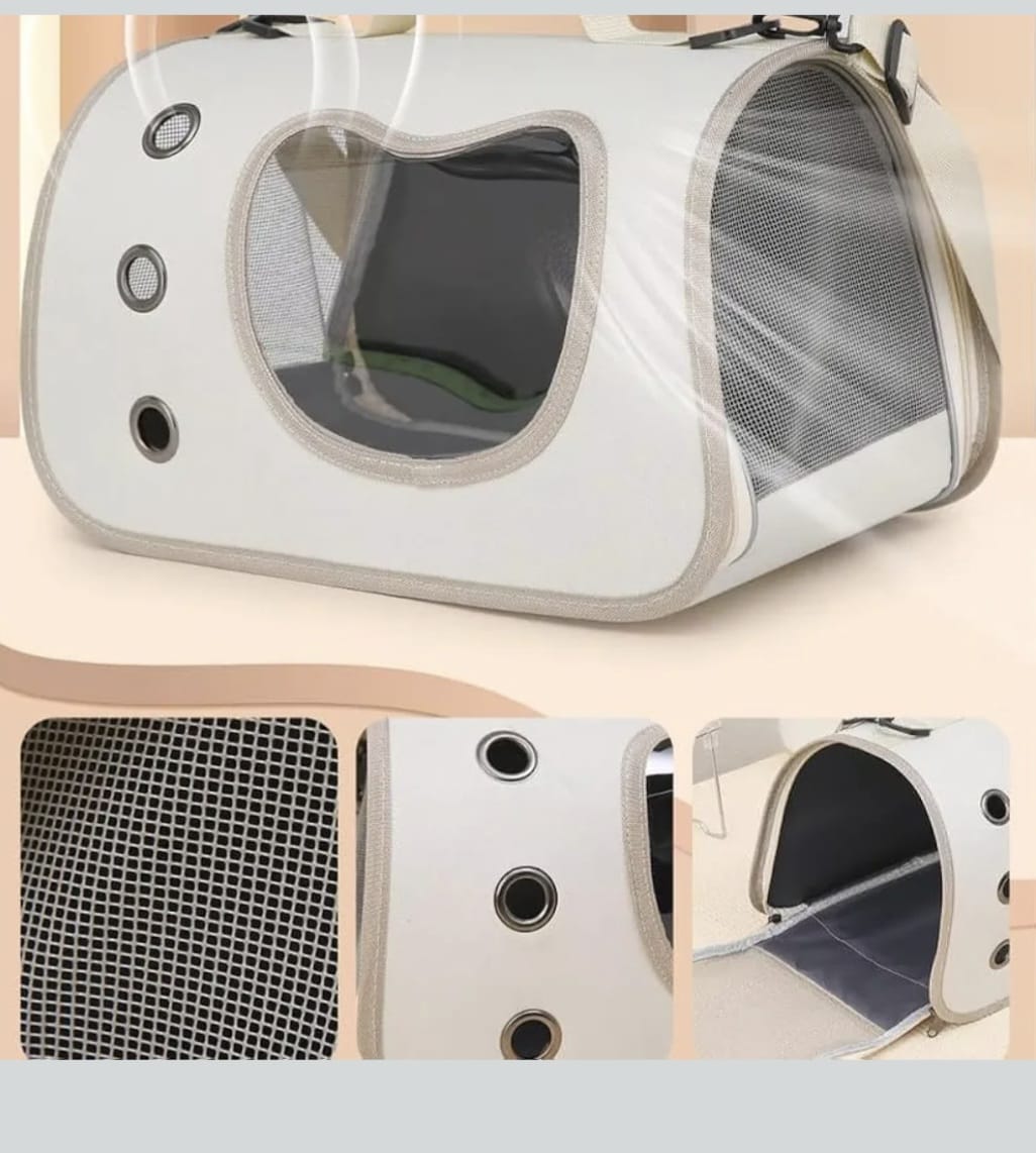 Cat Backpack Carrier, Breathable Cat Carrier Large Space Bubble Pet Backpack for Kitty Small Dog