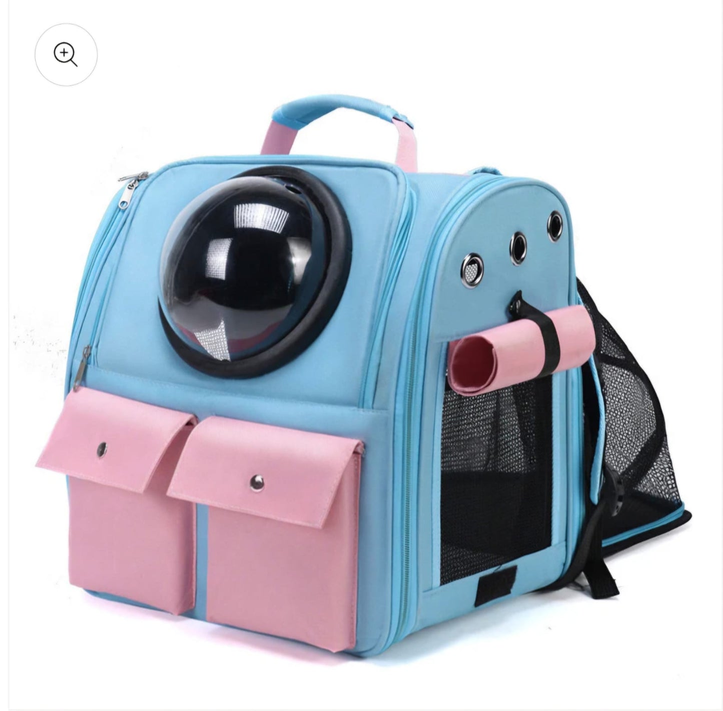 Space Capsule Cat Carrier Backpack | Bubble Window Pet Travel Bag | Breathable & Expandable Design