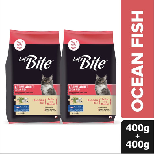 Let's Bite Active Adult Ocean Fish Cat Dry Food