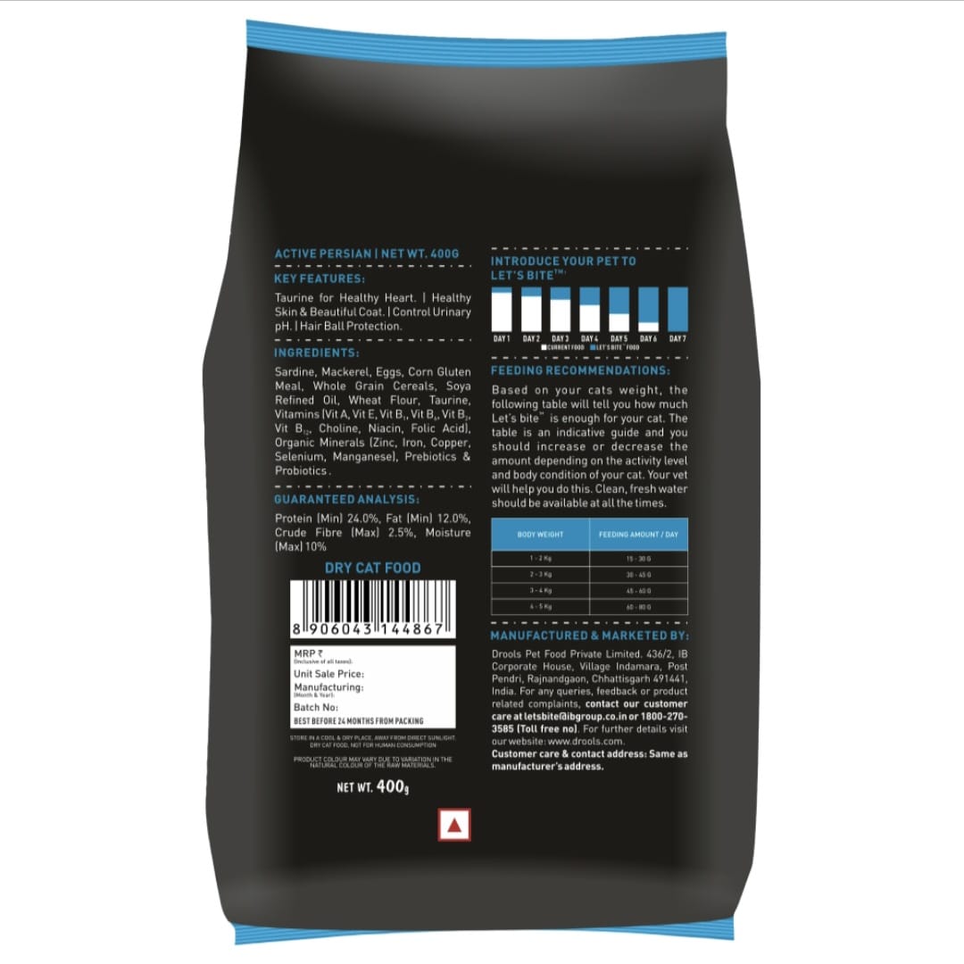 Let's Bite Active Persian Ocean Fish Cat Dry Food(Buy 1 Get 1 Free)