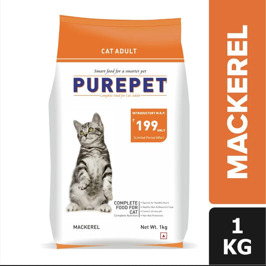 Purepet Adult Mackerel Cat Dry Food