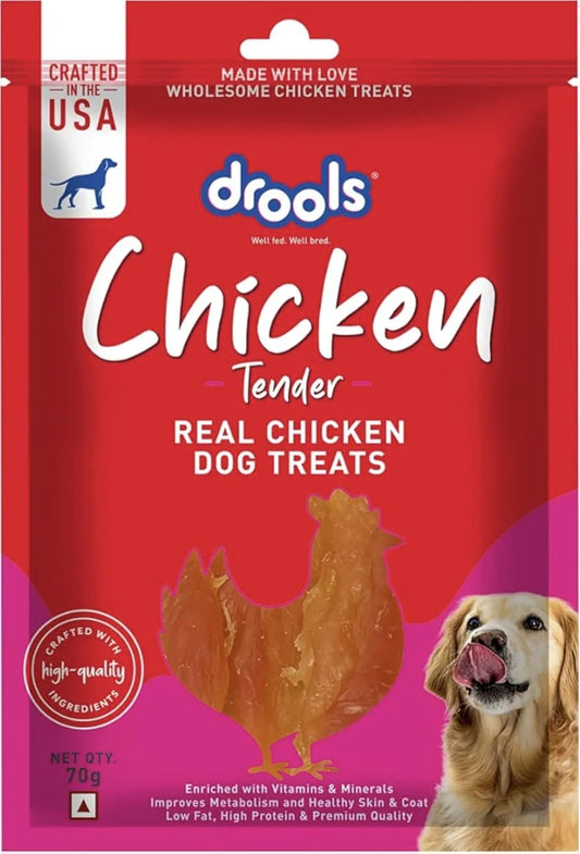 Drools Real Chicken Tender, Dog Treats Stick,