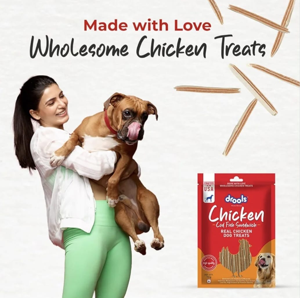 Drools Real Fish Cod Sandwich Dog Treats