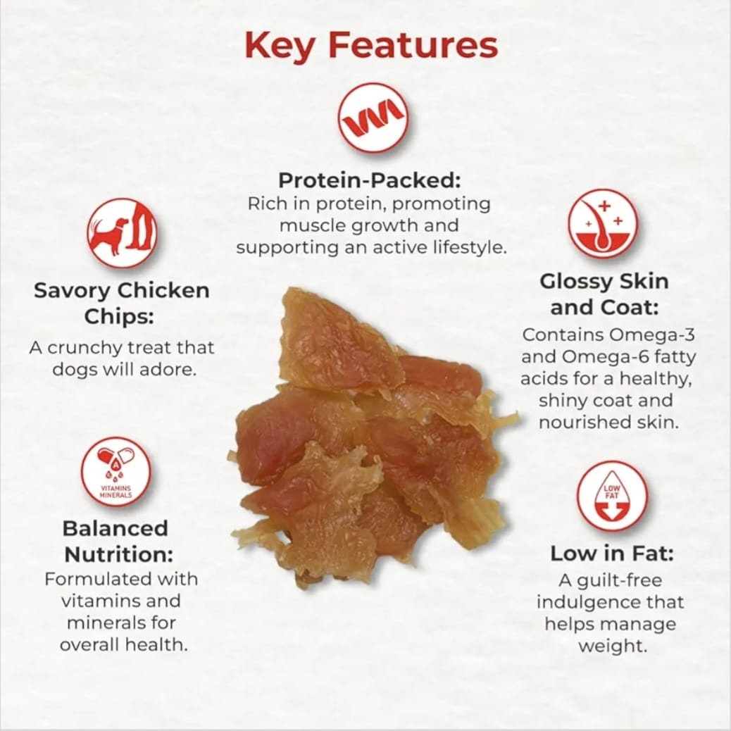 Drools Real Chicken Chips, Dog Treats