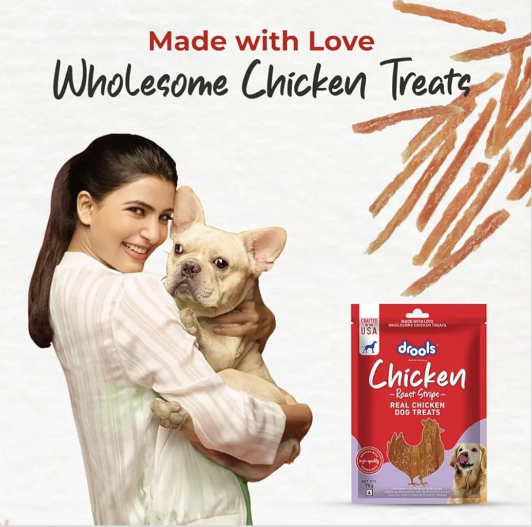 Drools Real Chicken Roast Strips, Dog Treats,