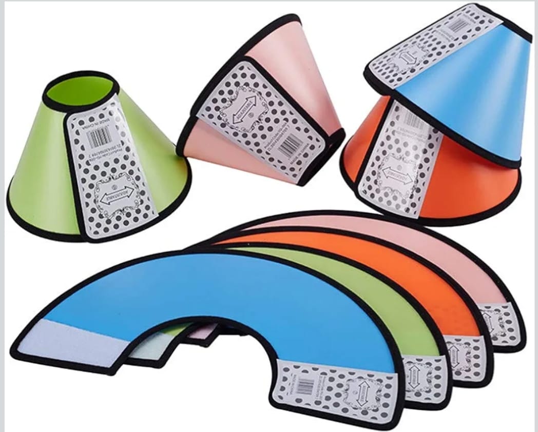 Colored Elizabethan Collar Pet Anti-Bite Lick Dog and Cat Protective Coller Neck Wound Healing Pet Lick and Scratch Protecter