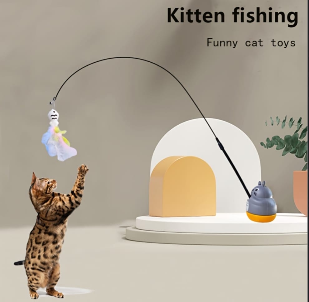 Funny Wobble Ball Self-Balancing Design Kitten Exercise & Play Toy Plastic Training Aid for Dog and Cat