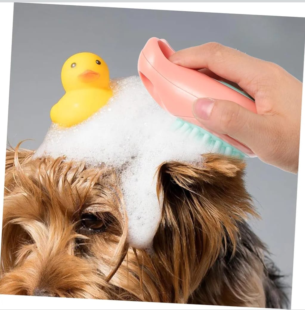 Pet Cat Dog Hair Cleaning Brush Pet Hair Brush Comfortable Grip Non-Slip Soft Massage Cartoon Shape Pet Hair Fur Grooming Cleaning Brush 