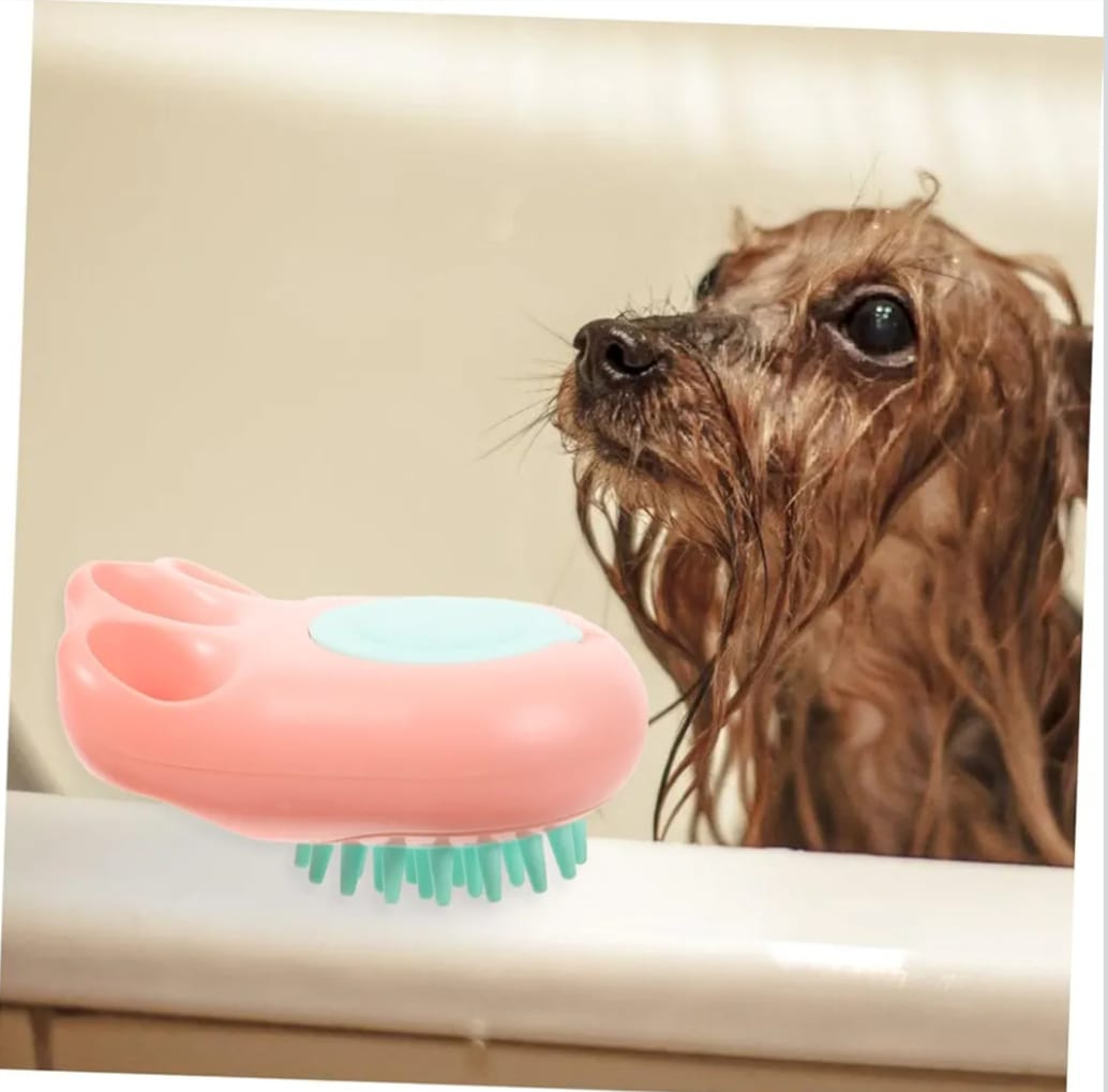 Pet Cat Dog Hair Cleaning Brush Pet Hair Brush Comfortable Grip Non-Slip Soft Massage Cartoon Shape Pet Hair Fur Grooming Cleaning Brush 