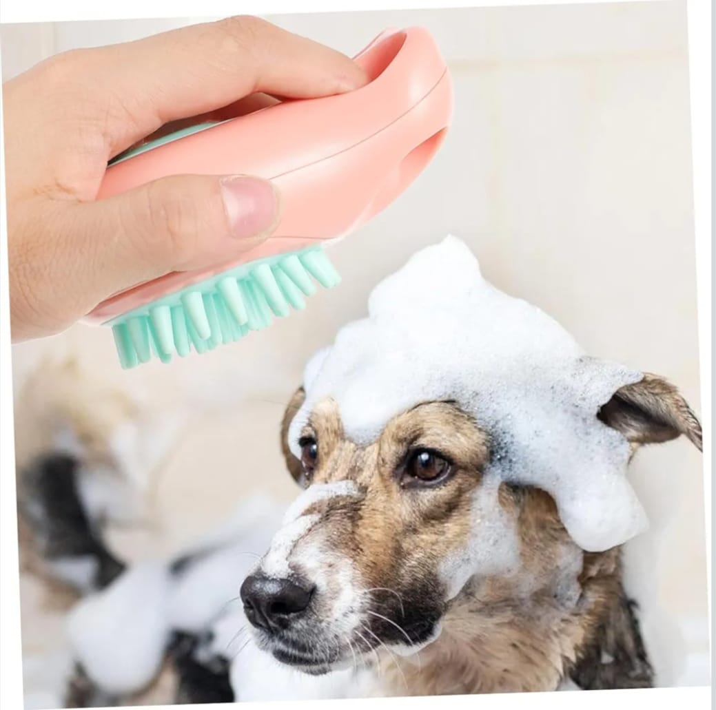 Pet Cat Dog Hair Cleaning Brush Pet Hair Brush Comfortable Grip Non-Slip Soft Massage Cartoon Shape Pet Hair Fur Grooming Cleaning Brush 