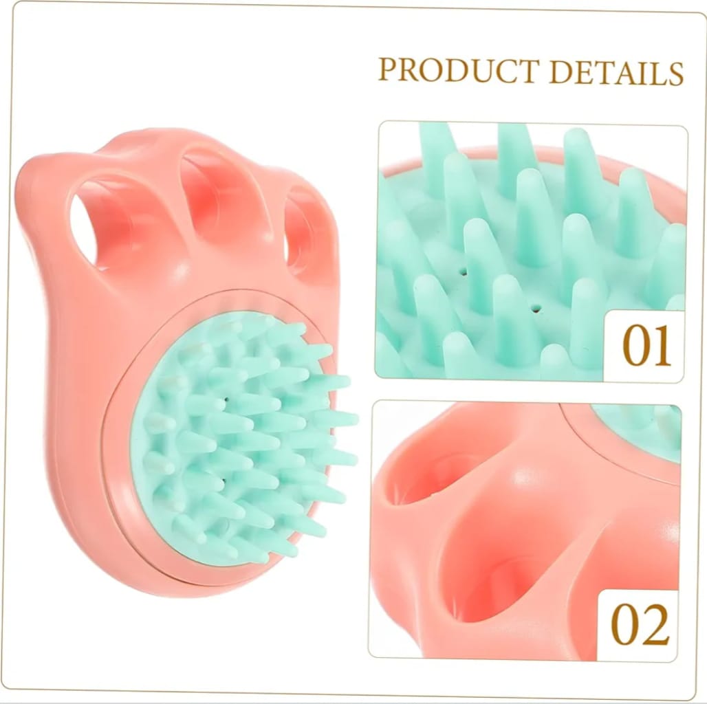 Pet Cat Dog Hair Cleaning Brush Pet Hair Brush Comfortable Grip Non-Slip Soft Massage Cartoon Shape Pet Hair Fur Grooming Cleaning Brush 