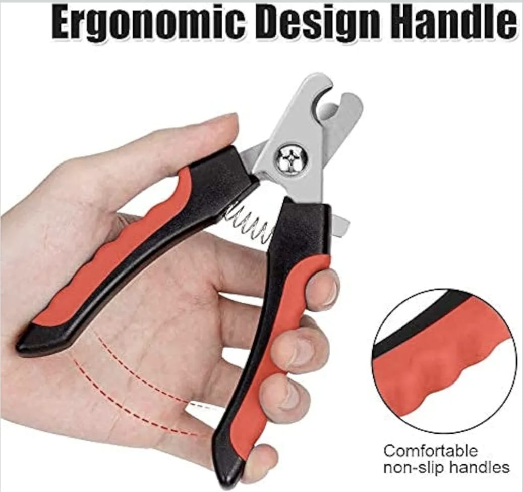 Nail Clipper for Dogs and Cats (Black/Red)