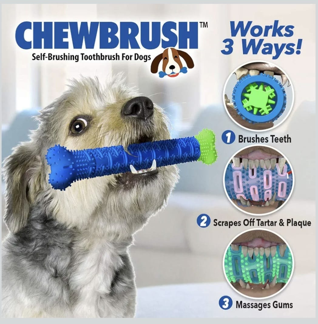 1 Pc 360 Deeply Toothbrush Chew Stick for Dog, Brush for Teeth Cleaning Rubber Chew Toy