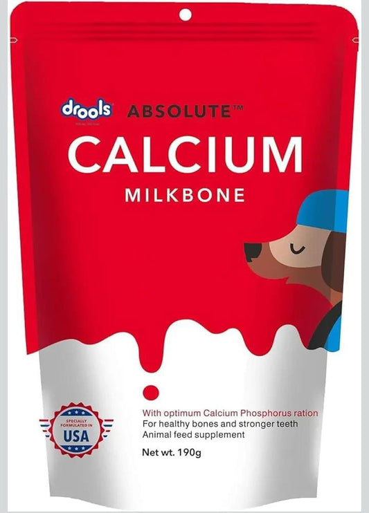 Drools Absolute Calcium Milk Bone for All Life Stages Pouch for Dogs
