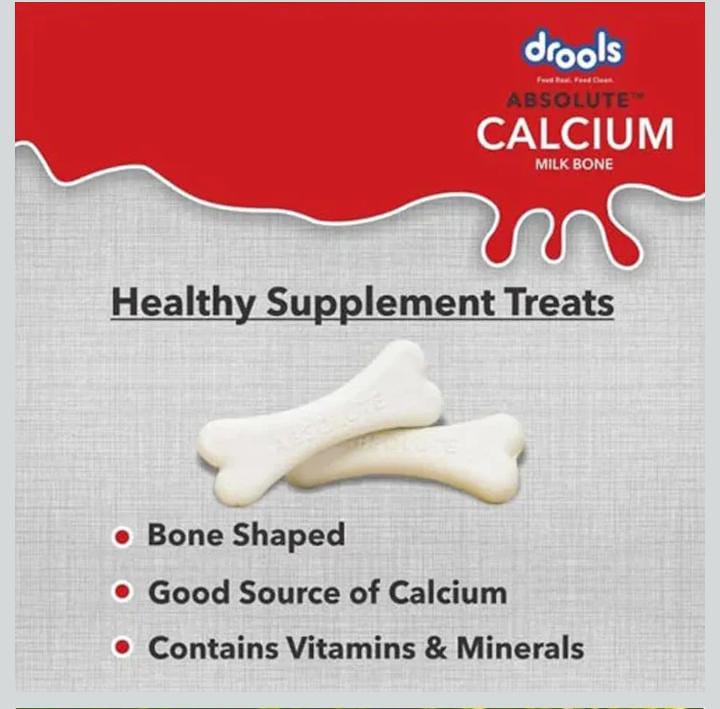 Drools Absolute Calcium Milk Bone for All Life Stages Pouch for Dogs