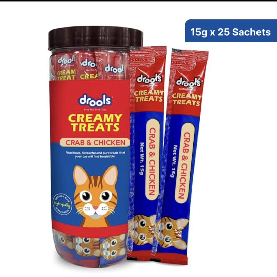 Drools Crab and Chicken Creamy Cat Treats