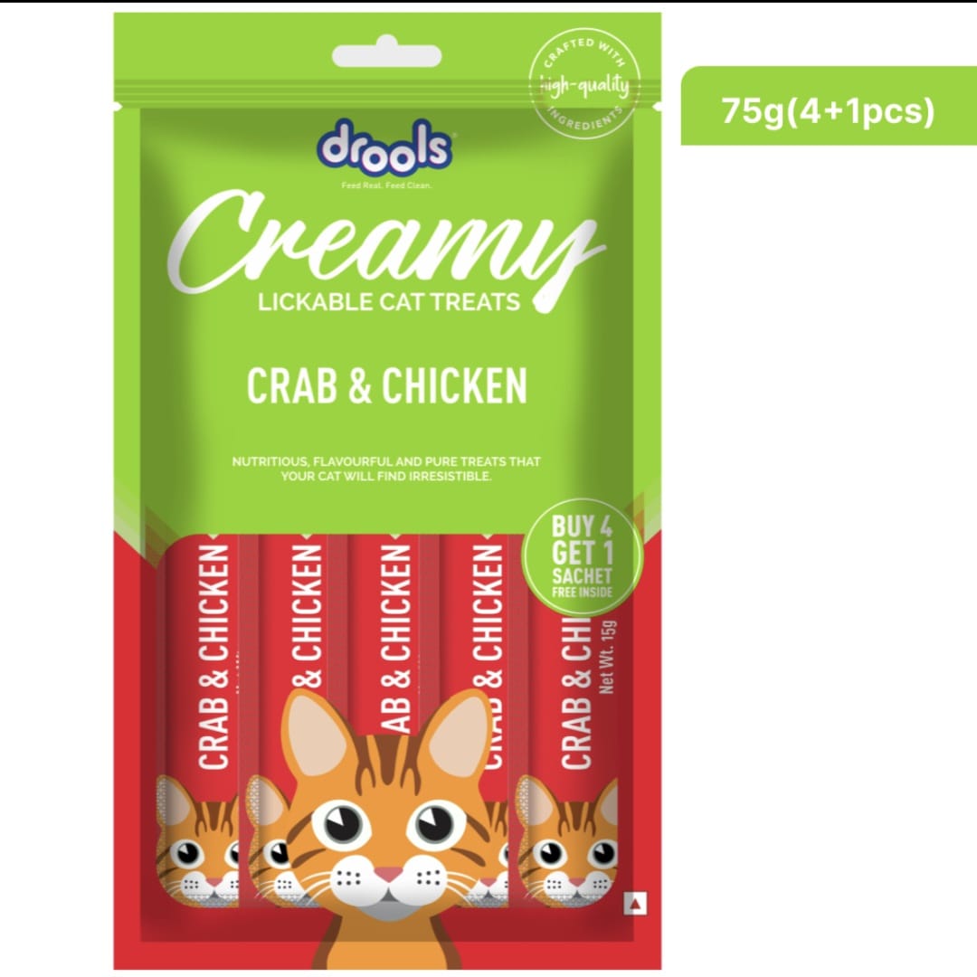 Drools Crab and Chicken Creamy Cat Treats