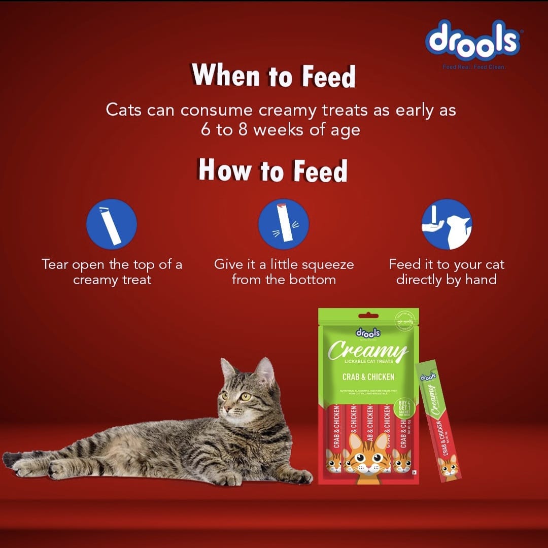 Drools Crab and Chicken Creamy Cat Treats