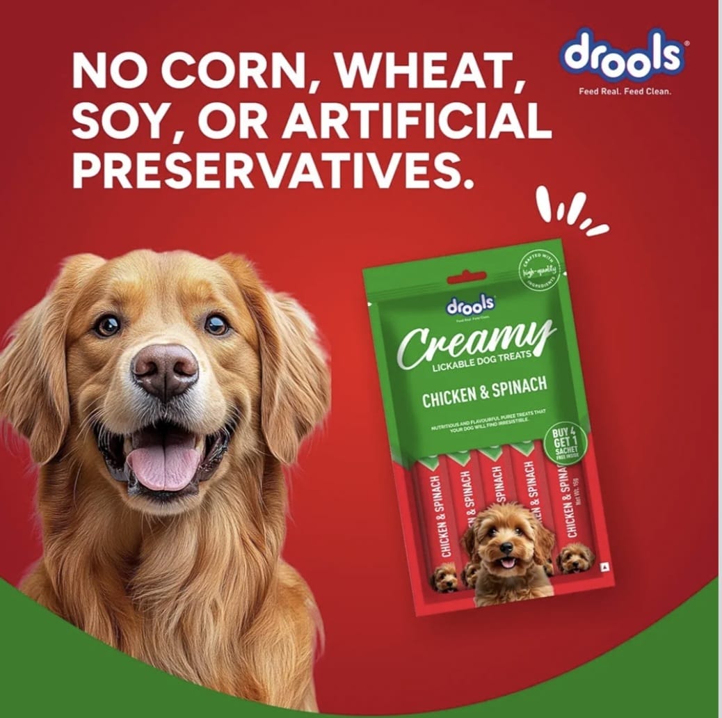 Drools Chicken & Spinach Creamy Dog Treats