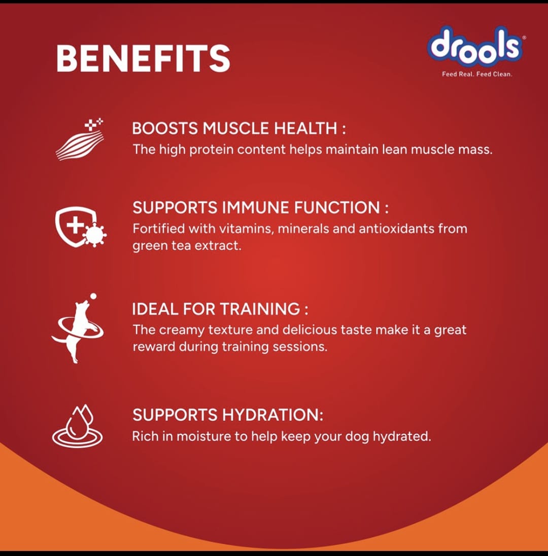 Drools Strawberry Flavour Creamy Dogs Treats