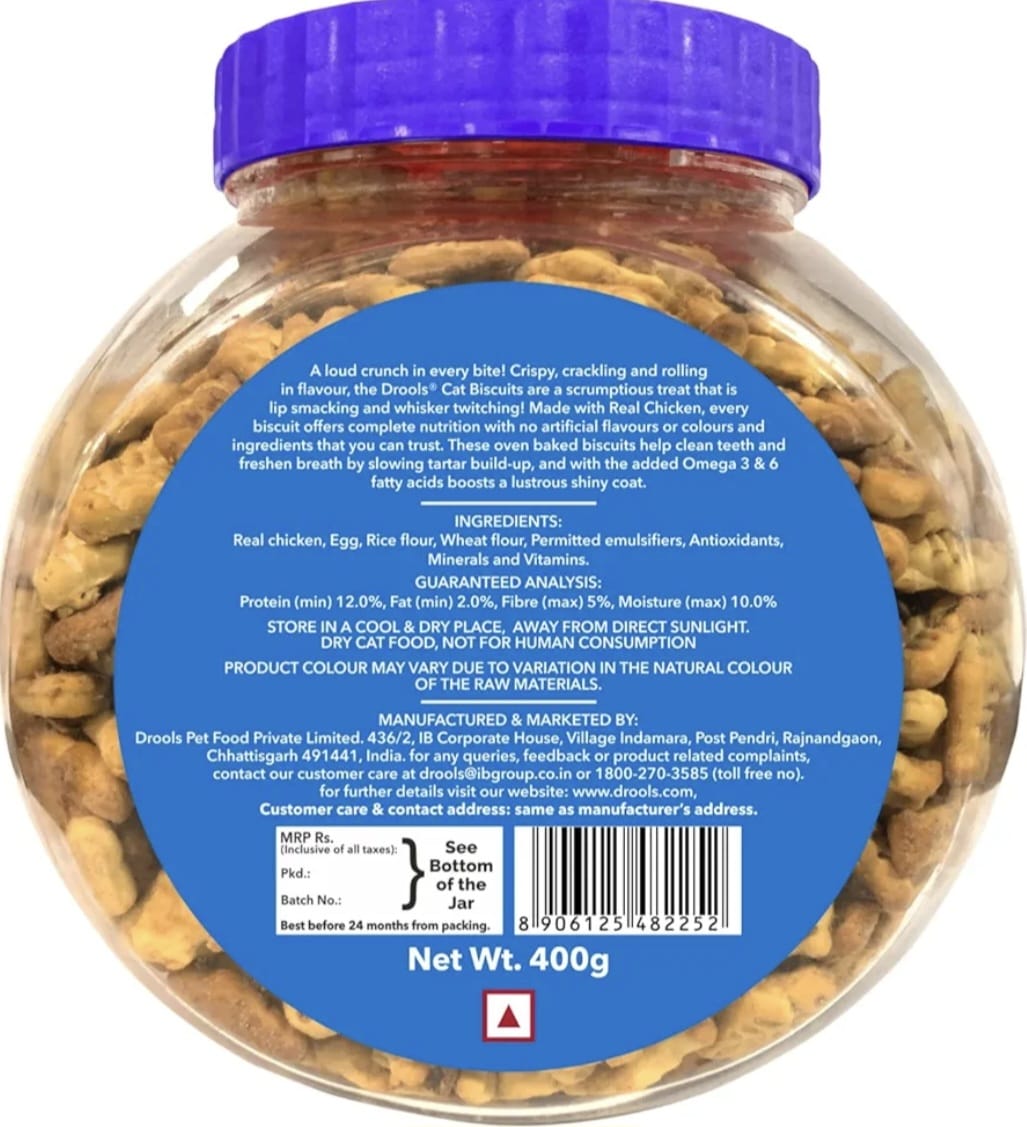 Drools 100 % Real Chicken Biscuit Cat Treat