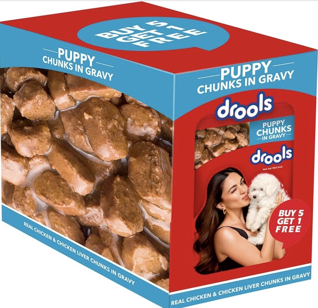 Drools Real Chicken & Chicken Liver Chunks in Gravy Puppy Dog Wet Food