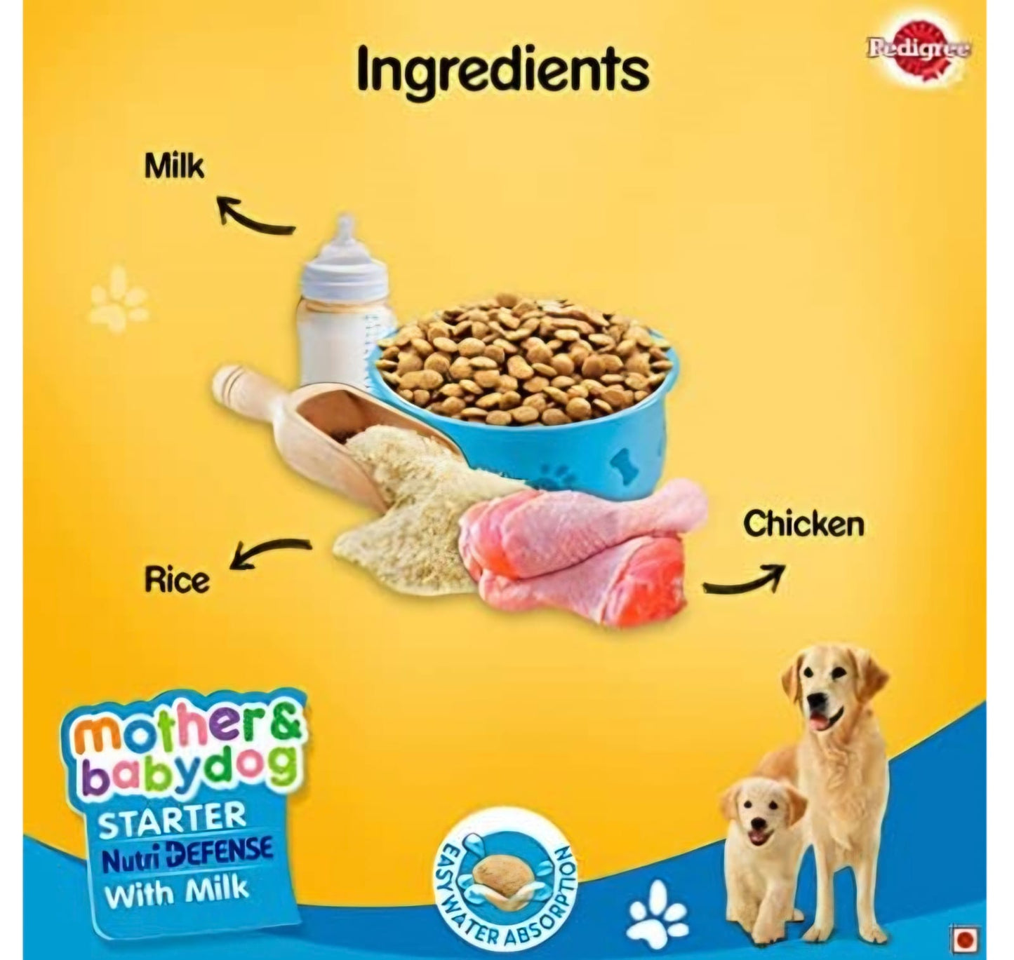 Pedigree Mother & Baby Dog Starter Nutri Defense with Milk Dry Food