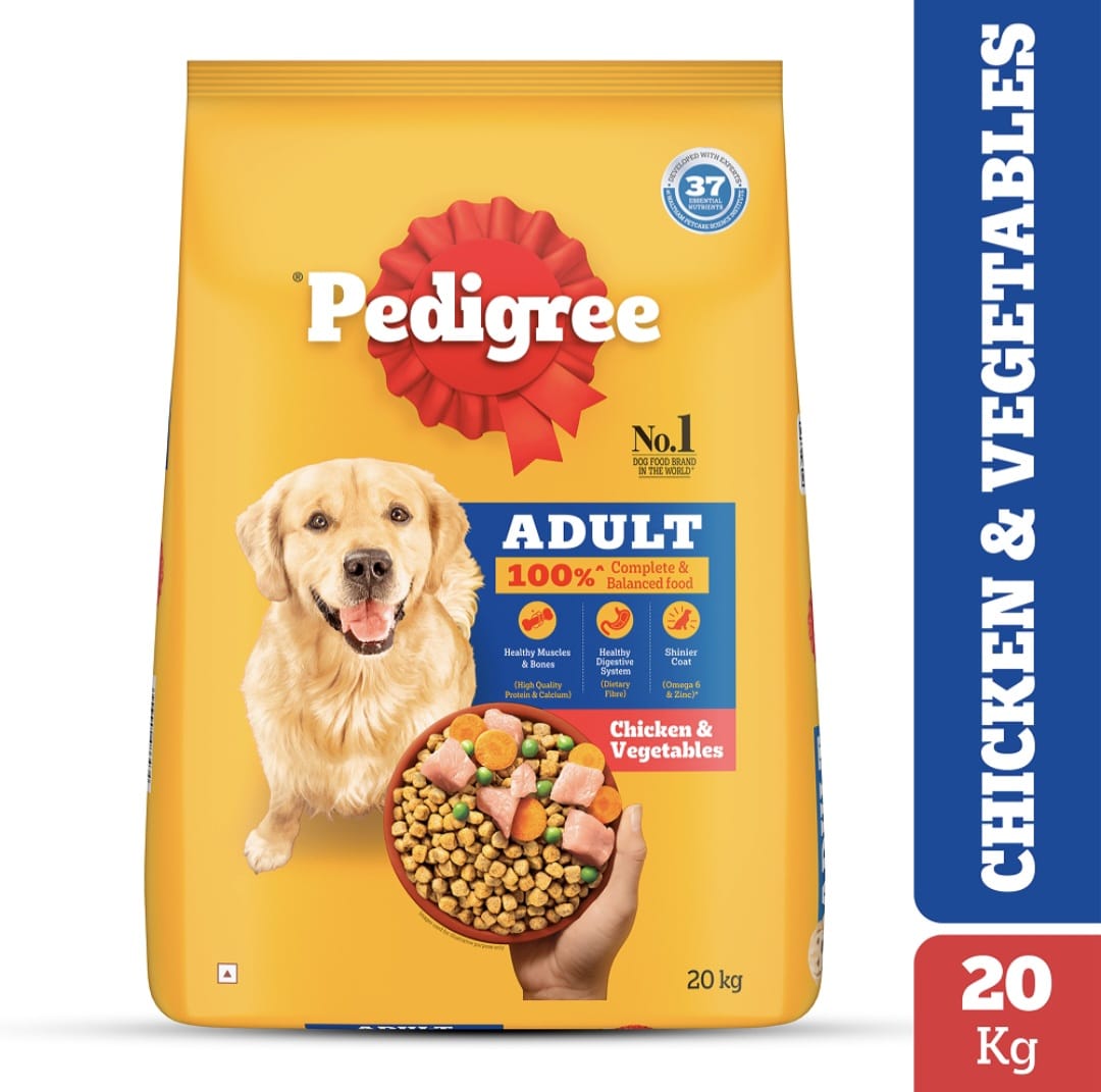 Pedigree Chicken & Veg Adult Dog Dry Food