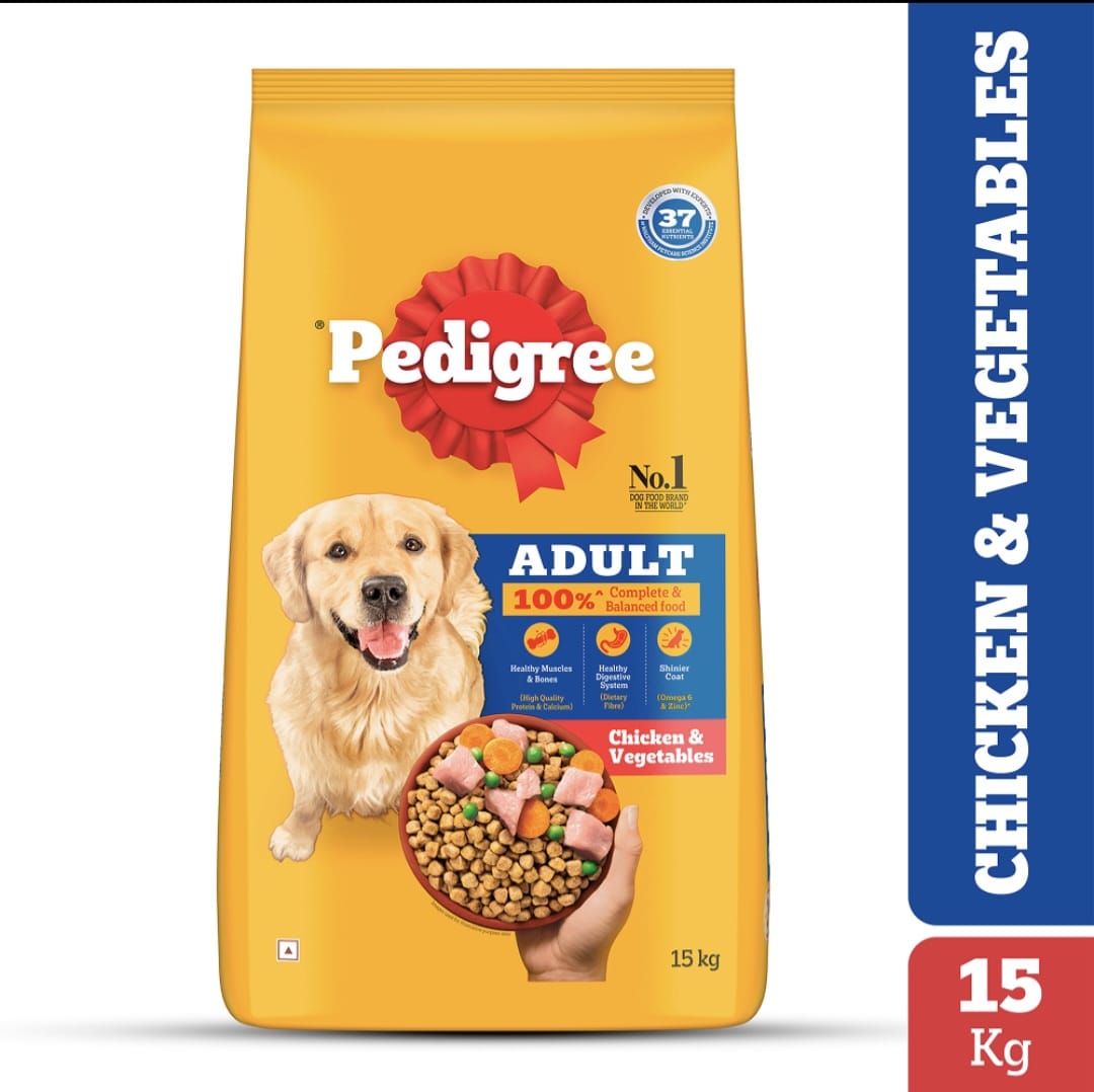 Pedigree Chicken & Veg Adult Dog Dry Food