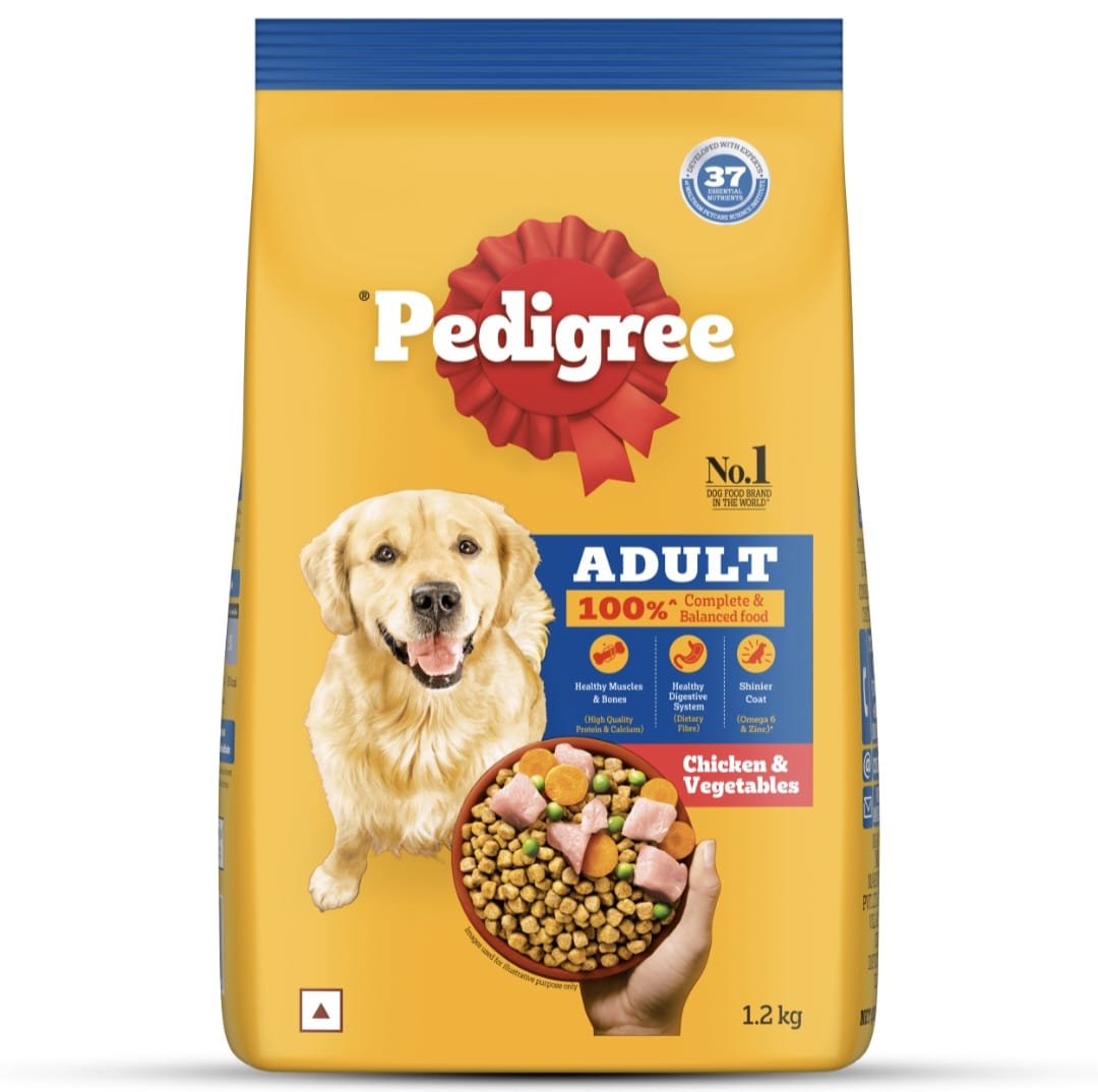 Pedigree Chicken & Veg Adult Dog Dry Food