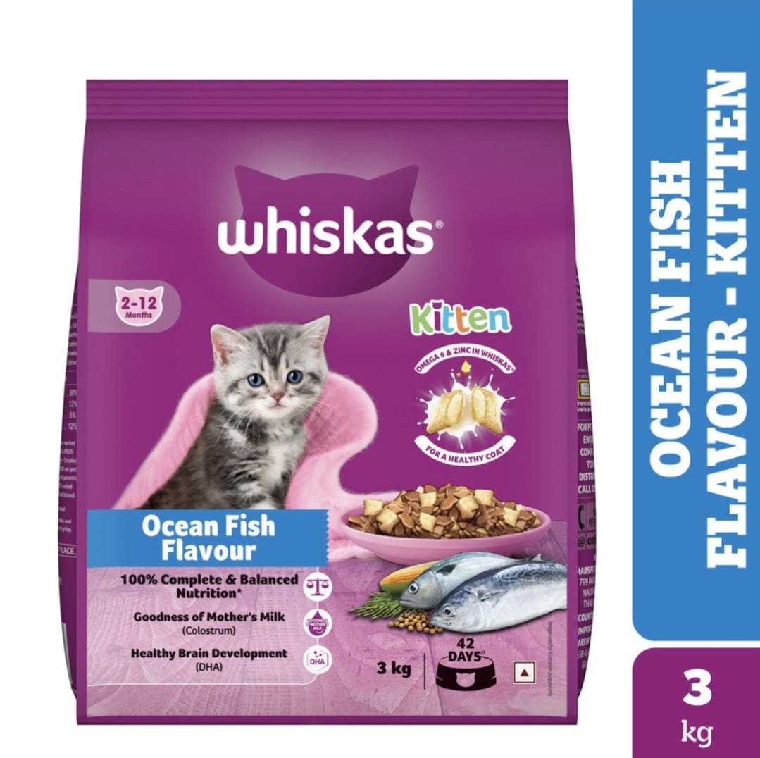 Whiskas Ocean Fish Kitten Cat Dry Food