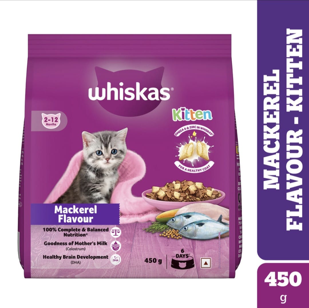 Whiskas Mackerel Flavour Kitten Dry Food