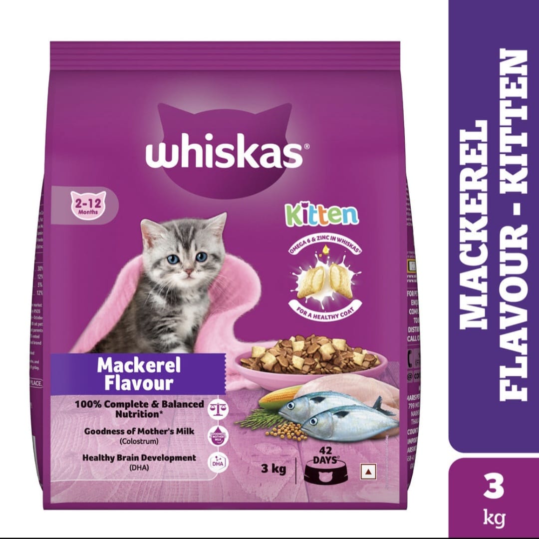 Whiskas Mackerel Flavour Kitten Dry Food