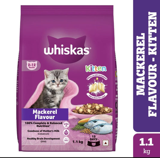 Whiskas Mackerel Flavour Kitten Dry Food