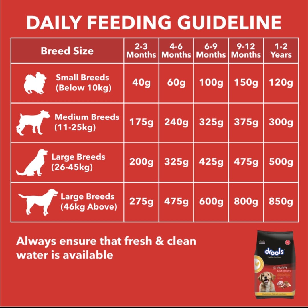 Drools Chicken and Egg Puppy Dog Dry Food