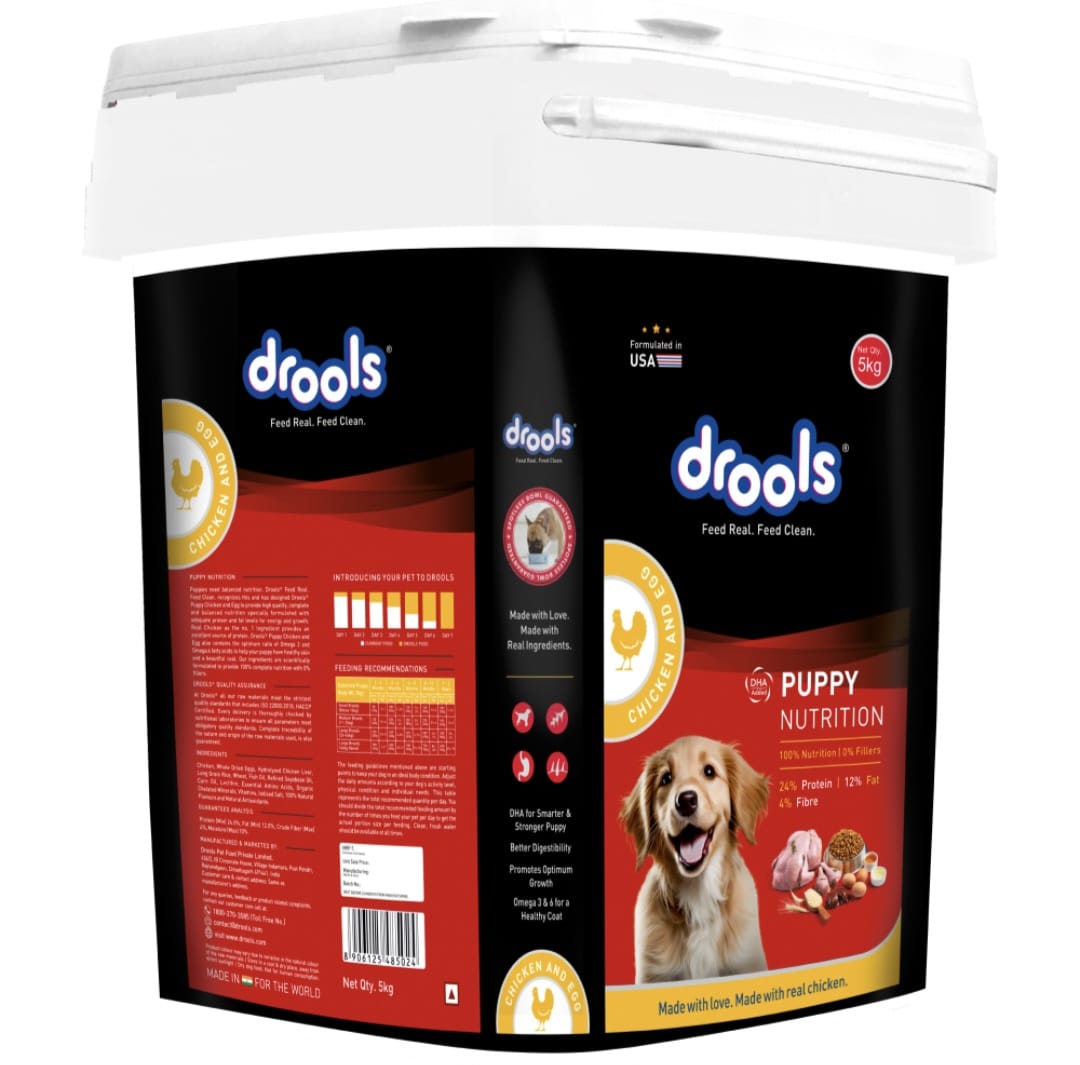 Drools Chicken and Egg Puppy Dog Dry Food