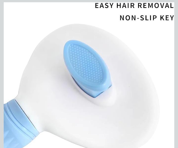 Pet Needs Self Cleaning Pet Grooming Brush with Round Head, Remove Excess and Dead Hair Slicker Brushes for Dog & Cat 