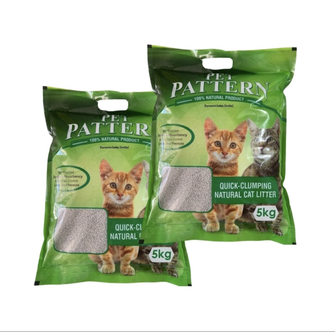 Pat Pattern Natural Clay Quick Clumping Cat Litter
