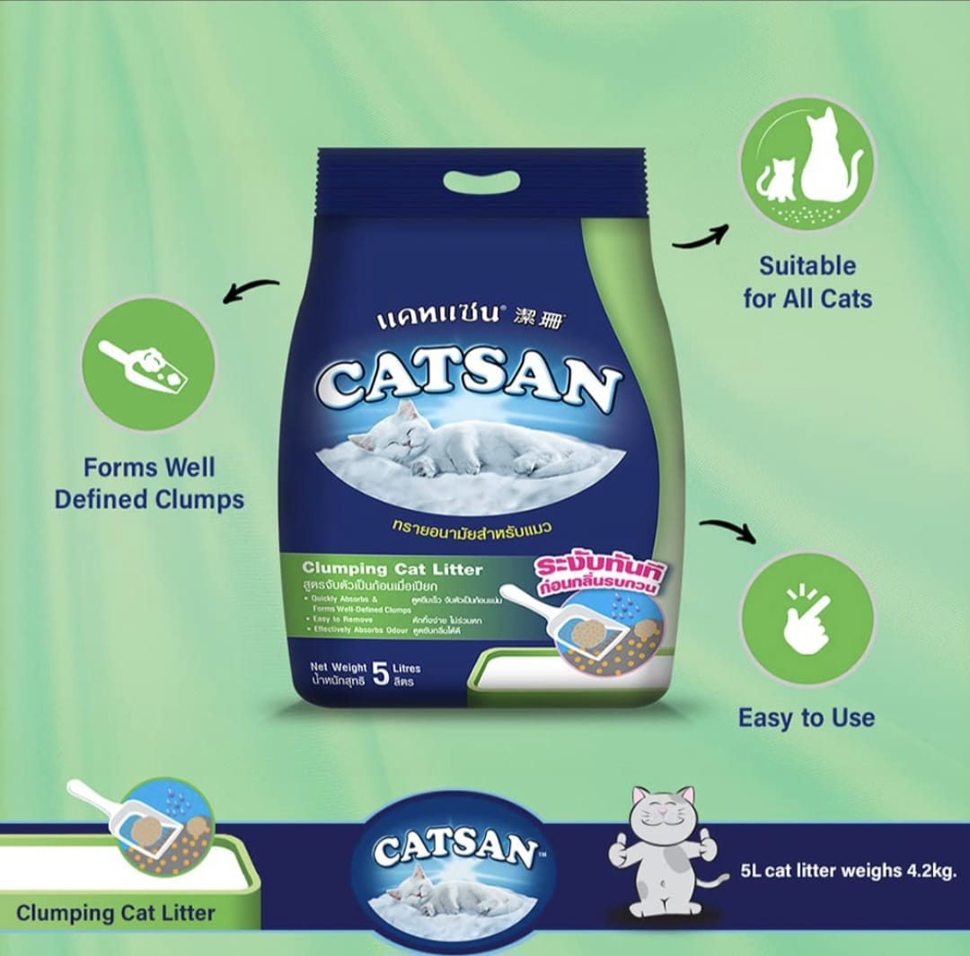 Catsan 100% Natural Unscented Clumping Cat Litter