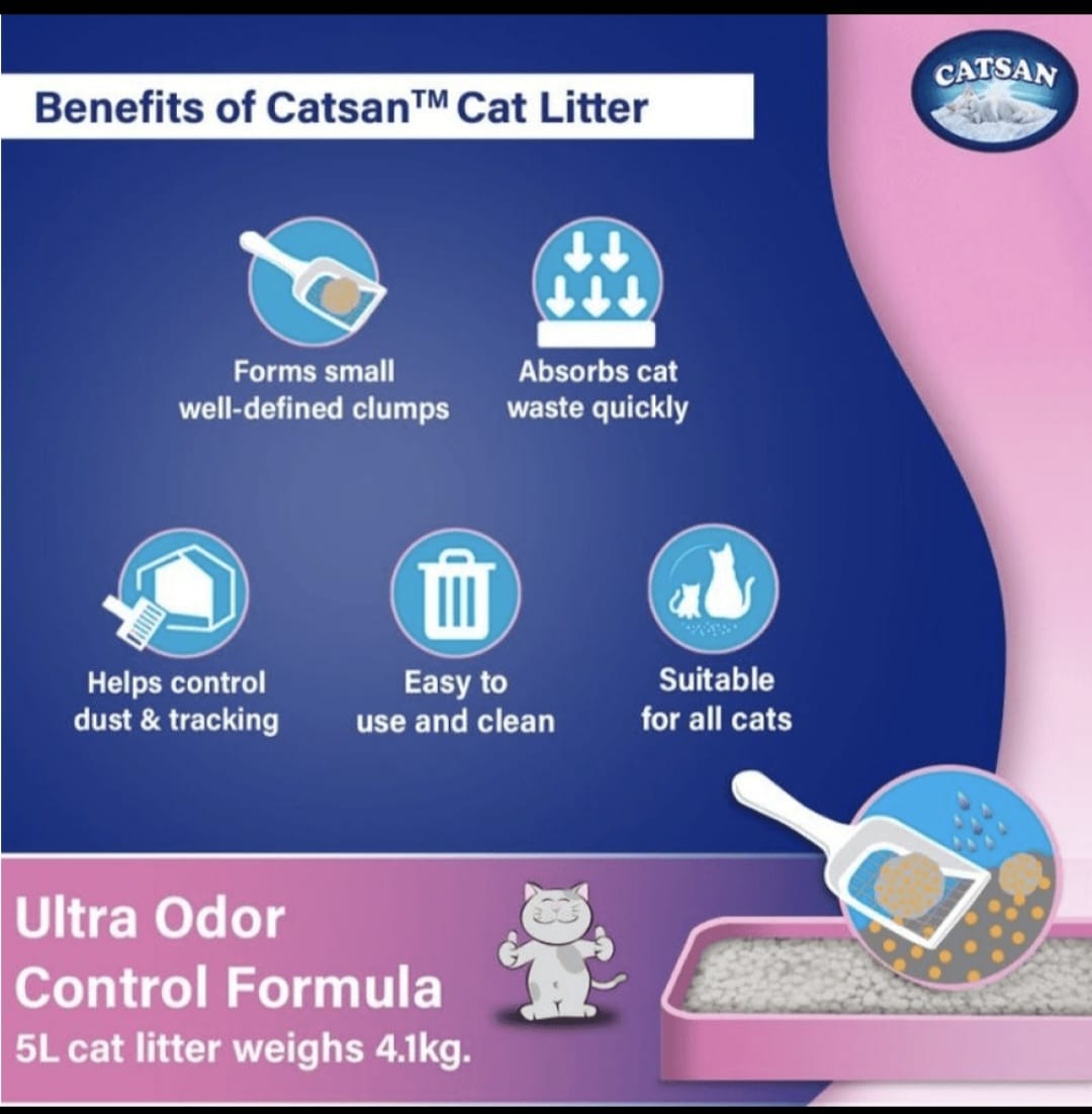 Catsan Ultra Odour Control Unscented Clumping Cat Litter