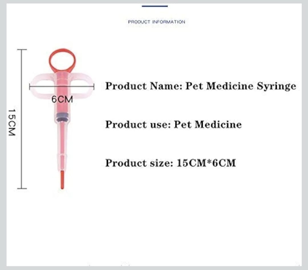 Pet Medicine Feeder, Silicone Syringe Cat Dog Puppy Pill Dispenser Suit with Soft Tips, Pet Cat Dog Puppy Pill Tablet Versus Control Rods