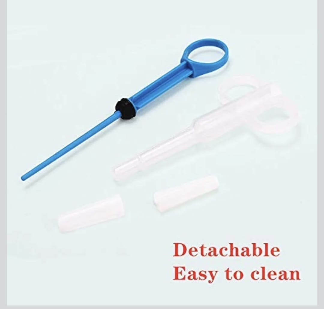 Pet Medicine Feeder, Silicone Syringe Cat Dog Puppy Pill Dispenser Suit with Soft Tips, Pet Cat Dog Puppy Pill Tablet Versus Control Rods