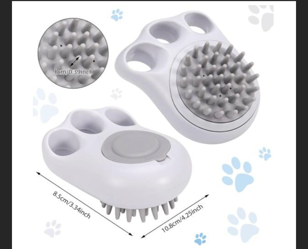Pet Cat Dog Hair Cleaning Brush Pet Hair Brush Comfortable Grip Non-Slip Soft Massage Cartoon Shape Pet Hair Fur Grooming Cleaning Brush 