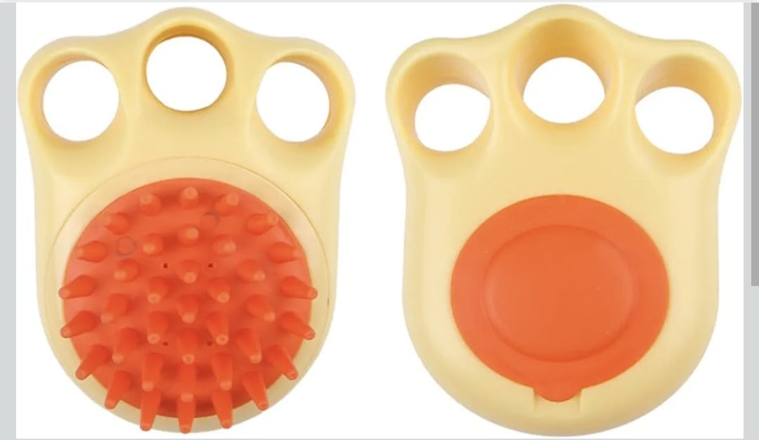 Pet Cat Dog Hair Cleaning Brush Pet Hair Brush Comfortable Grip Non-Slip Soft Massage Cartoon Shape Pet Hair Fur Grooming Cleaning Brush 