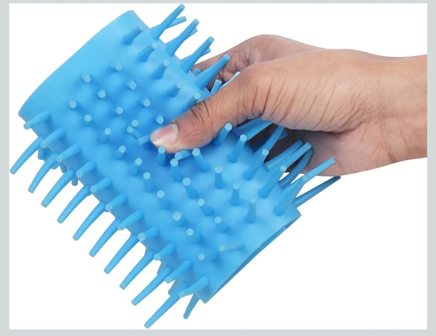 2-in-1 Dog and cat Paw Cleaner Cup & Grooming Brush – Portable Silicone Foot Washer for Large Dogs – Gentle, Easy-to-Use Pet Paw Washer for Mud, Dirt & Debris Removal 